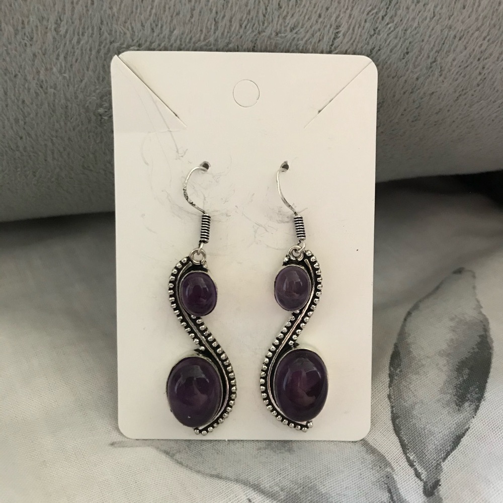 Amethyst Sterling Silver Earrings
